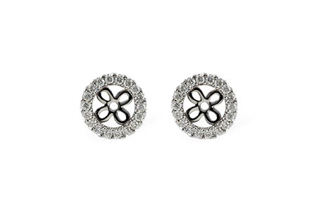 A187-67919: EARRING JACKETS .24 TW (FOR 0.75-1.00 CT TW STUDS)