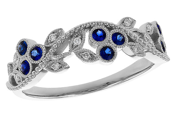 A274-99728: LDS WED RG .23 SAPPHIRE .29 TGW