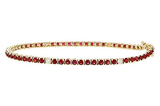 B274-92537: BRACELET 3.04 RUBY 3.29 TGW (7")