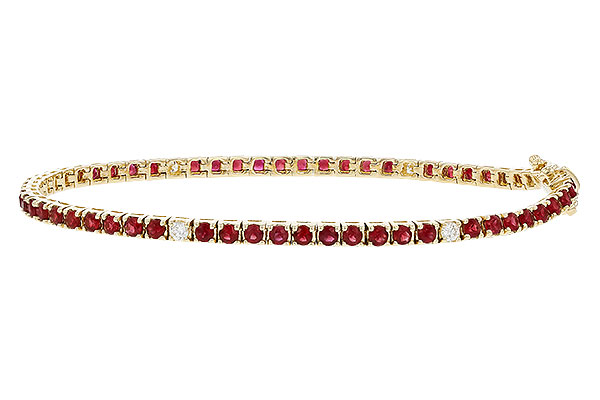 B274-92537: BRACELET 3.04 RUBY 3.29 TGW (7")