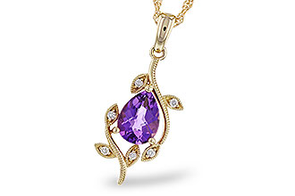 C274-94318: NECKLACE .88 AMETHYST .93 TGW (8x6MM AMY)