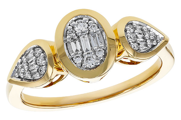 C274-99791: LDS DIA RG .07 TW BAGUETTE .17 TW