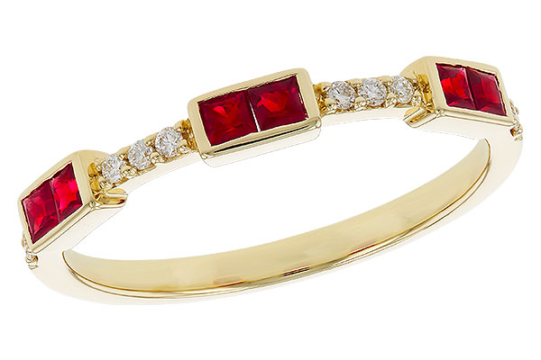 E274-96091: LDS WED RG .34 RUBY .41 TGW