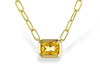 F274-97064: NECKLACE .86 CITRINE (18")