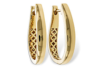 F274-97073: GOLD EARRINGS (22MM)
