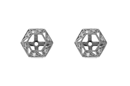 H000-45191: EARRING JACKETS .08 TW (FOR 0.50-1.00 CT TW STUDS)