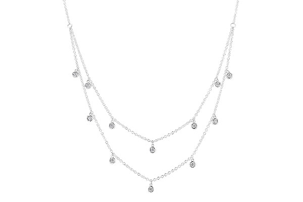 H274-01618: NECKLACE .22 TW (18 INCHES)
