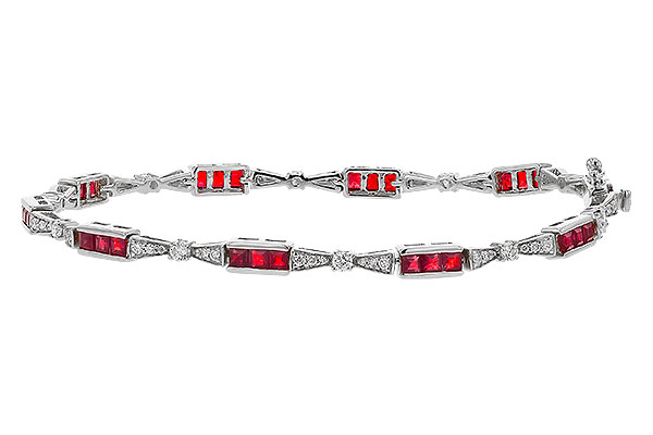 H274-97036: BRACELET 2.05 RUBY 2.70 TGW (7")