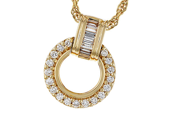 H274-99809: NECKLACE .12 BAG .33 TW