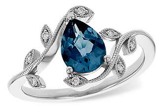 K274-95236: LDS RG 1.20 LONDON BLUE TOPAZ 1.26 TGW (8x6MM LBT)
