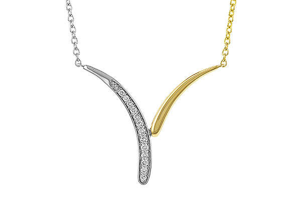 L274-96154: NECKLACE .12 TW (18")
