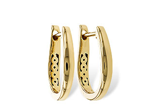 L274-97063: GOLD EARRINGS (15MM)