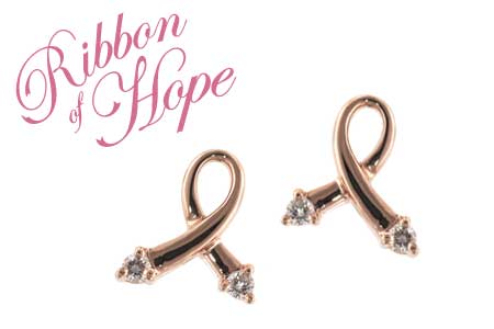 M000-45227: PINK GOLD EARRINGS .07 TW
