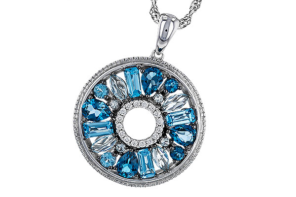 M274-95209: NECKLACE 1.67 BLUE TOPAZ 1.72 TGW