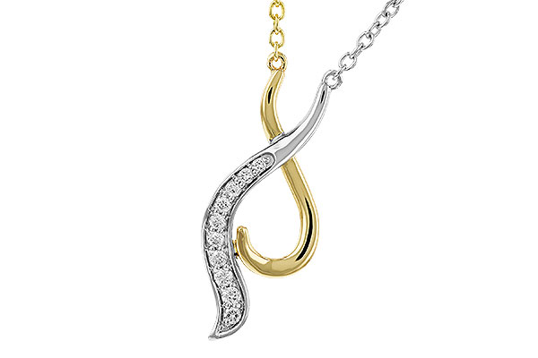 M274-96145: NECKLACE .10 TW (18")
